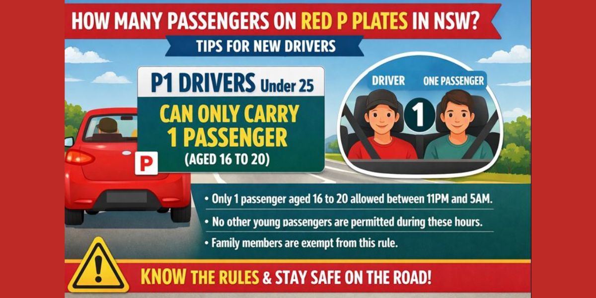 How Many Passengers On Red P Plates NSW