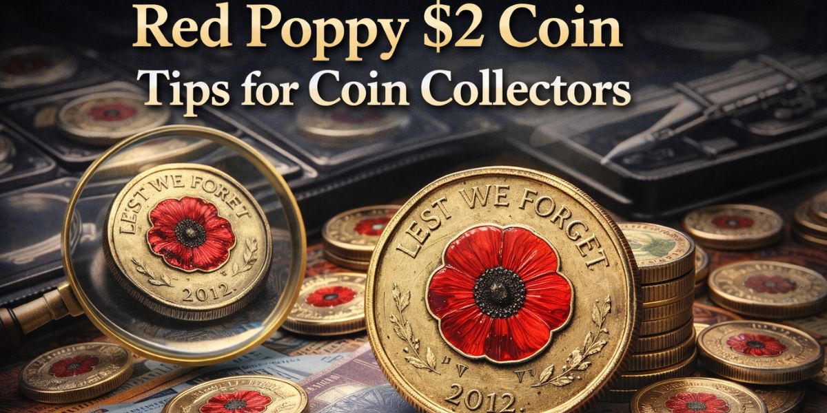 Red Poppy $2 Coin Tips